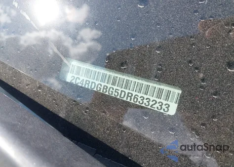 2013 Dodge Grand Caravan Se из США, поврежденный, VIN 2C4RDGBG5DR633233